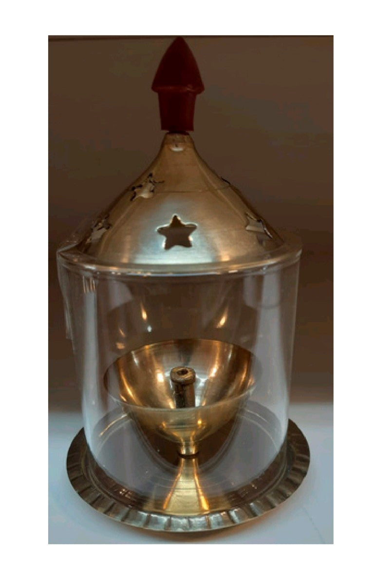 Copper Akhand Diya used for puja and havan